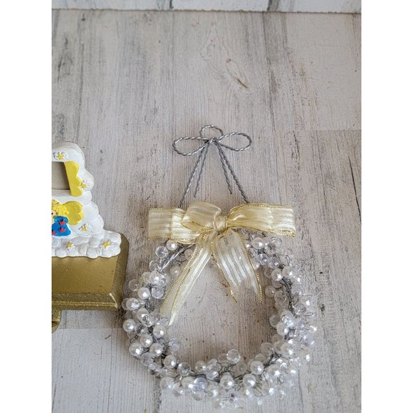 Angel Hanging mini wreath stocking holder variety xmas home decor set - Picture 3 of 5